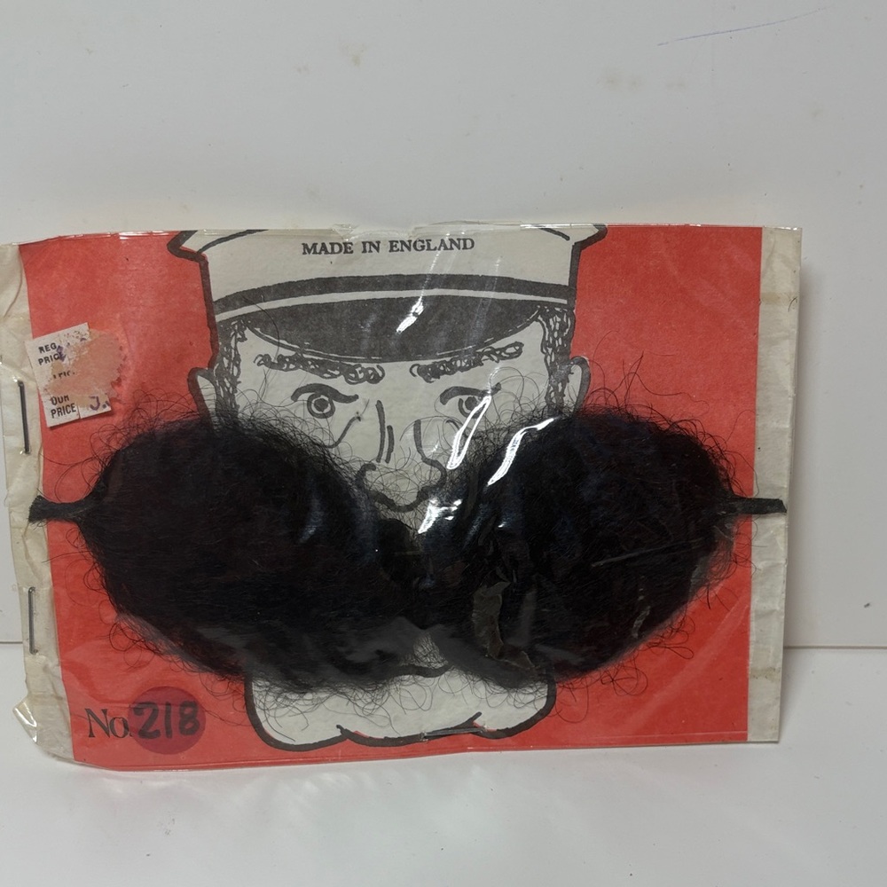 Black Costume Mustache-Real Hair